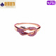 Mrs. Xiaohui jewelry Russian 18k color gold rose gold ring ring simple and elegant 585 purple gold for girlfriend, opening adjustable