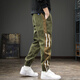 Danjun Spring Striped arbeitende Casualhose Herren hübsche lockere große Spring- und Herbst 2025 Reine Baumwollhose Harun Legging Hosen schwarz m geeignetes Gewicht 110-130jin [Jin gleich 0,5 kg]