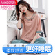 Modal pure cotton pajamas for women in summer thin short-sleeved trousers home clothes casual loose 2025 new suit cyan YD7374 M (160)