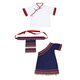 Meilekai 3. März Ethnische Kleidung Kinder Guangxi Zhuang Ethnische Minderheit Kleidung Hani Girls Yao und Miao Boy 9215 Top + Tibetan Robe (gleicher Stil für Männer und Frauen) 90 (Größe Standard)