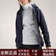 Arc'teryx Solid Color Logo Logo Langarm mit Kapuze mit leichter wasserdichtem und atmungsaktivem Laufjacke für Männer und Frauen. Geschwindigkeit der leichten lila/Geschwindigkeit/Lichtgeschwindigkeit s