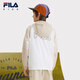 FILA Children's Clothing Children's Sun Protection Clothing 2025 Summer New Boys' Hooded Loose Woven Jacket Cloud Mushroom White-WT 160