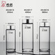 Topa de vidrio de una sola capa de Xino Copa de té engrosada con tapa con taza de cristal Tapa Copa de vidrio portátil resistente al calor Copa de vidrio a prueba de fugas 6191 Copa de color natural Copa 410ml