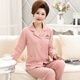猫人（MiiOW）睡衣女妈妈长袖长裤2026新款女大码中老年纯棉家居服套装可外穿 829 M 适合体重100斤以内
