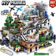
Lego Ninja Building Blocks Minecraft Assembled Children's Mechanism Cave Assembled Toys Gifts for Boys and Girls Upgrade Cave 4 Mechanisms with Lights 3888 Grains