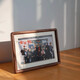 One-in-one black walnut solid wood photo frame washing photos made into 678-inch mortise and tenon children's high-end sense DIY custom-made a4 wall hanging black walnut copper rod supporting marble back plate without washing photos 6-inch inner diameter 10.2*15.2cm horizontal and vertical universal