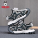 Babudou (Bobdog) Sandalias para niños Summer Baotou 2025 Nuevos zapatos de playa para niños ANTIA MEDIOS Sports Sports Cool Boys Beach Beach Beach TBD-K983 Tamaño 29 Tamaño 19.1cm Longitud interna