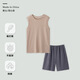 Modal Pure Cotton Pyjamas Herren-Casual Weste Shorts Anzug für sommer atmungsaktive Heimkleidung Großgröße Dünne Mehrfarbauswahl OMM13658 L