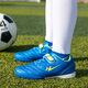 Doppelstar-Kinderfußballschuhe gebrochener Spike TF Jungen und Mädchen Schülern Klettverschluss spitzefreier nicht rutschresistenter Kee-resistenter Jugendtrainingschuhe