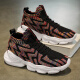 Changxiang Huili Men's Shoes Summer 2025 Nuevo deportes de carreras Leisure Travel Teenager espesor de malla de malla de coco en la suela Hombres RF-AA9909 Negro y rojo 42