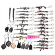 Bambie MK14 Shooter Step to PlayerUnknown's Battlegrounds Gun Weapon Model Pendant Keychain Chicken Game Peripheral 12cm Cartoon S686 Double Tube Opp Bag Independent Packaging