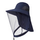 Zi Jiafu Y Fishing Hat Mesh Mask Honey Collection Anti-Bee Sun Hat Summer Outdoor Anti-mosquito Camping Shawl Neck Guard Mountaineering Light Gray