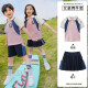 童然小学生班服夏装短袖运动服套装红色英伦学院风毕业校服幼儿园园服 9902款短袖+短裤 100 码