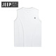 Jeep Spirit Jeep Sans manche Viette Men Summer Tendance Marque Pure Coton Fitness Sports Vêtements Couple Couple à manches courtes T-shirt Men White Pure Coton Vest-1365 L [suggéré 125-145jin [Jin est égal à 0,5 kg]]]