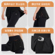 Mantenga las leggings transpirables de secado rápido para mujeres para mujeres que corren moda falsa de dos piezas de dos piezas 12588 clásico negro m