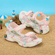 Children's Sandals Men's and Women's Summer Breathable Beach Fashion Casual Shoes for Middle and Large Boys Pink 188 32