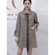 Mrs. Yun Aigui Marke Frauenkleidung 50 40 60 Spring Kleidung langärmelige Mitte und ältere Mütter Kleidung Freizeit und modisches Temperament mit mittlerem Stil E5012#-Blue Green M [85-100jin [Jin entspricht 0,5 kg]]