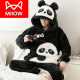 
Catman (MiiOW) coral velvet pajamas for men autumn and winter style plus velvet thickened teenagers big children large size winter home clothing set XQ 9926 chinchilla M is x men's style L (suitable for height of about 170c,
