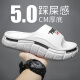 
Erke Duck Star Erkek Sports Slippers Men 2025 Summer Wear Super Thick Sole Wearable Coconut Men's Slippers Men a686-2 Black 36-37 Suitable for Size Wear