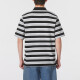 
Nike (NIKE) short-sleeved POLO shirt men's 2025 summer new striped sportswear casual lapel T-shirt half-sleeved top FN3897-010 black and white stripes S