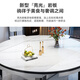Ziwu dining table household thickened slate dining table and chair combination square and round dual-purpose dining table 813#1.35m table + solid wood chair*6