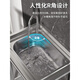 An Junsheng commercial kitchen sink 304 stainless steel wash basin with bracket integrated dishwasher household sink large single tank double tank thickened version length 80 width 45 height 75 (without faucet)