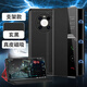 Demany Daymony Demany Huawei Mate40Pro Case de teléfonos móviles Mate40e Flap magnética de cuero Cubierta protectora + Serie NUEVA 40RS Porsche Alti-Fall Black (Modelo de stent magnético de cuero) + Película Huawei Mate40Pro/40EPRO
