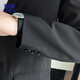 ROMON casual suit men's commuting suit easy to care versatile jacket loose professional formal wear ZHK13 black 3XL