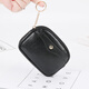 Kangaroo Frauen weiche Ledermünze Brieftasche Mädchen Reißverschlussbeutel Coin Bag Koreanische Version Kurzer kleiner Brieftasche Mini Handtasche Schlüsselkarte Freundin Frau Mutter Geburtstag Valentinstag Geschenk Schwarz