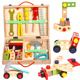 Niedliche Home Kinder -Reparaturwerkzeugkasten Spielzeug simulierte Schrauben und Nüsse versammelten frühen Bildungsgebäude 3 Jungen 2 Geschenke Brandneue Toolbox + Elefant Beats und Spiele