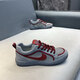 Hong Kong counter purchasing agent 2025 new men's shoes fashionable and versatile casual shoes breathable mesh lightweight men's sports shoes gray red 88-795 leather shoes size E 39