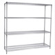 JPHZNB Mobile Shelf Warehouse Workshop Material Rack Stainless Steel Factory Storage Rack Display Rack Metal Multi-layer Rack Length 1518*Width 355*High 1800*5-layer Wheel