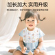 Mianzhirun baby pure cotton newborn gauze U-shaped bib baby saliva napkin water-proof rice pocket breathable four seasons 3-pack