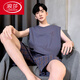 
LangSha pajamas men's summer pure cotton thin 2025 new vest shorts men's home clothing set large size sleeveless summer OMM-13063 L