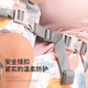袋鼠仔仔 KANGAROO BABY简易安全带侧抱式轻巧省力单手抱娃配件透气防勒婴儿背带 折叠单凳+简易安全带【梦幻灰】