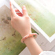 Kawamori Nr. 56 Natural Cherry Blossom Achate Armband Frauen Kristall hohes Eis transparent dreidimensional schwimmende Blumeneis Kreuzung Jade Armband Spezialpreis 695