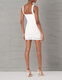 Speechless Women's White Lace Slim Fit Sleeveless Dress White Medium