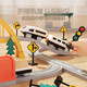 Mingta (Ming Ta) [Nouveau produit] Rail Car Toy Electric Small Train pour garçons et filles Train pour enfants pour 3 à 6 ans Gift d'anniversaire à grande vitesse Super High [69 pièces Set] Electric Rail Train-