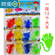 Shantou Lincuns Palm klebriger und super großes Palm weiches Material Sticky und Streich Spider-Man Nostalgic Children's Streichspielzeug klebrige Hände Großgröße Big Palm (12 Teile pro Brett) 1 Brett