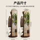 Xingao SHENGTANG rotierende Ganzkörperspiegel bodengesteuertes Spiegel Haushalt beweglicher Schlafzimmer Dressing Spiegel Hanging Coat Rack integriert große rotierende Kleiderspiegel-Quadrat-Wallnussfarbe