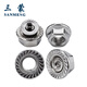 Sanmeng hexagonal flange nut DIN6923 304 stainless steel nut anti-slip anti-loosening pad nut M6 40 pieces