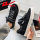 Huili Men's Chaussures Nouvelles chaussures en toile Men's Retro polyvalent basse bas Sole Sole Casual Board Chaussures L272G Black 41 pour hommes