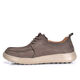 Clarks men's shoes spring comfortable head layer cowhide wear-resistant non-slip breathable soft sole soft surface casual leather shoes gray 41
