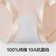 Youkeshu Pure Cotton Girls Rear Cotton Full Cotton 10A Antibacterial Mid Waist Breatable 2025 NUEVAS PULAS DE ALMENTAS 'PIELA DE ALMENDO + OXYGEN AZUL + ROSA LIGHTA L