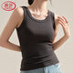 Langsha High-End-Weste für Frauen Sommerkleidung 2025 NEUE ärmellose innere Schlanke Schlanker Basishemd breiter Schultergurt rundem Hals Brauner XL 125-140jin [Jin ist gleich 0,5 kg] Tragen tragen