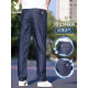 Playboy (Playboy) Jeans para hombres de seda de hielo 2025 Nuevo tensión de pierna recta suelta Pantalones largos Estilo de verano para hombres 9767# Light Blue Fin Style 28 Winist 2 pies 1