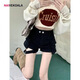 S.SOFEA Herramientas pantalones cortos de mezclilla Pantalones calientes 2025 Guangzhou de primavera y verano trece líneas marrón (FQS) 5155 S