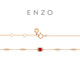 Chow Tai Fook ENZO 18K gold ruby diamond bracelet simple and versatile for women EZV8986