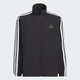 阿迪达斯 （adidas）外套男装 秋季新款插肩袖运动服休闲宽松梭织立领夹克外套 KC3892/黑色-三条纹/立领 L