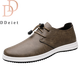 DDeiet brand men's shoes new trendy retro business casual all-match sneakers men's genuine leather soft-soled leather shoes men's khaki brand men's shoes 41 (255mm) leather shoe size